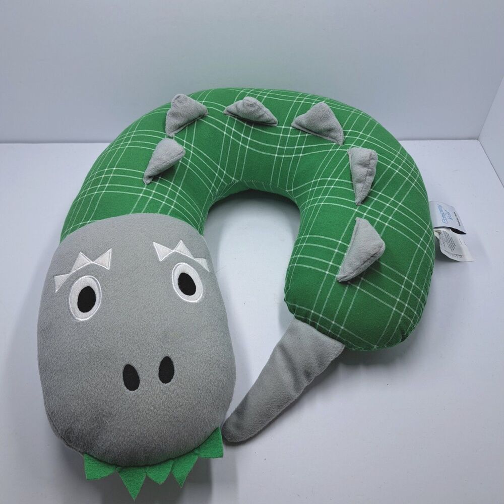 The Company Store Company Kids U Shaped Neck Pillow 18x13x4 Dinosaur Dragon